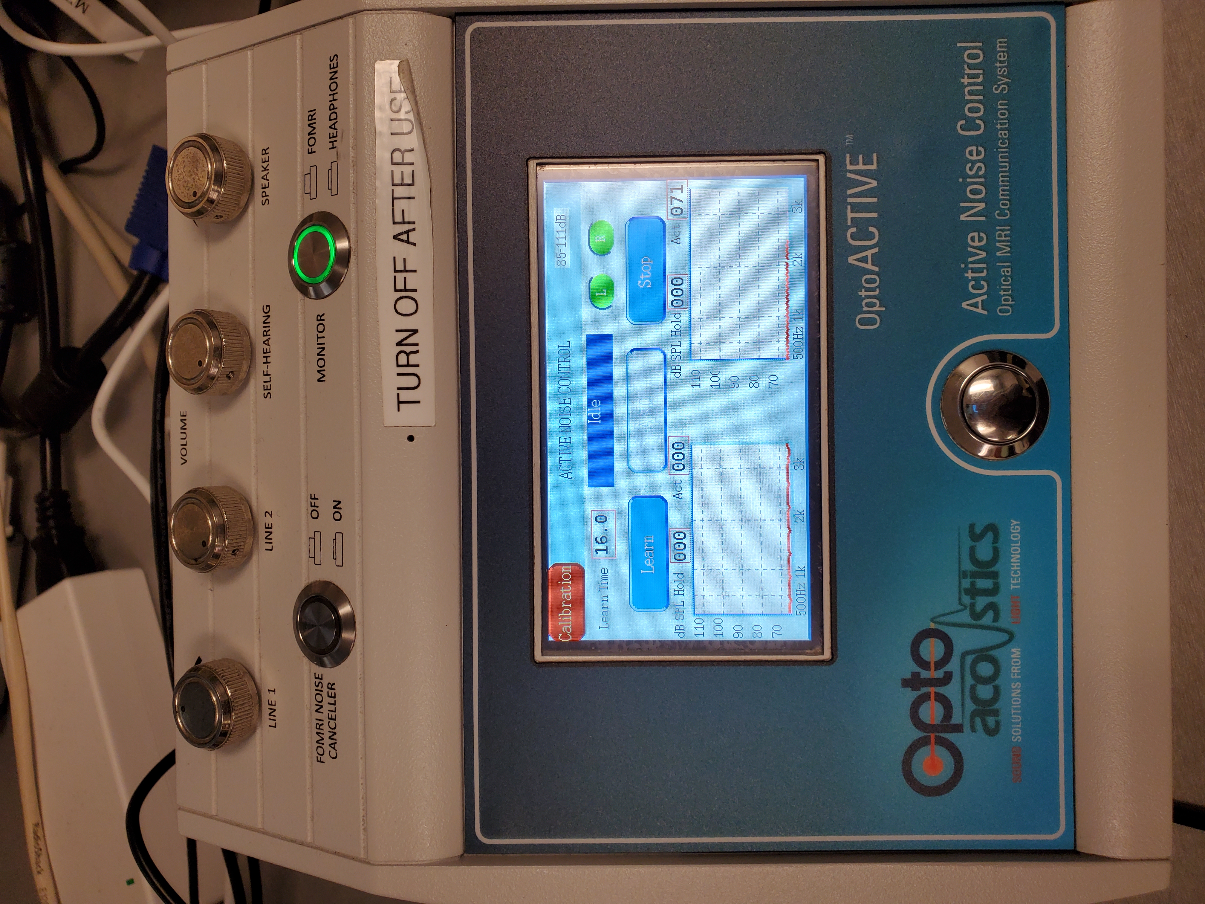 4. System ready to learn noise pattern.